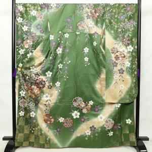 振袖 身丈167cm 裄丈69.5cm 正絹 名品 【中古】 美品】 振袖 身丈167cm 裄丈69cm 正絹 秀品 【中古】の通販 by