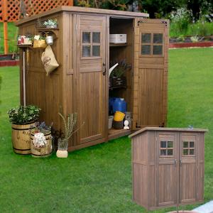 屋外収納 カントリー小屋 天然木 物置 小屋 収納庫 天然木杉材