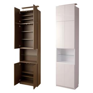 日本製 完成品 突っ張り 壁面キャビネット 開扉 オープンタイプ 幅59.5×奥行31cm  MY-0028/ MY-0032