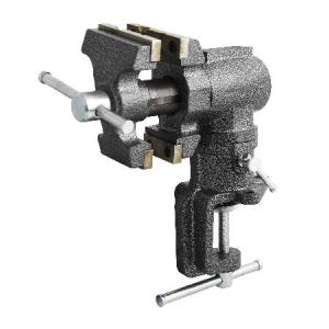 Toolsmith 2-1/2 inch Mini Jaw Portable Clamp-on Table Bench Third Hand Vise Swivels and Rotates 360°, 1-1/2 inch and 2-1/2 inch Jaws, Soft Jaw Covers｜waku-maremare