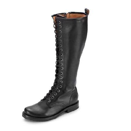 FRYE Women&apos;s Veronica Combat Tall Boot, Black, 7.5...