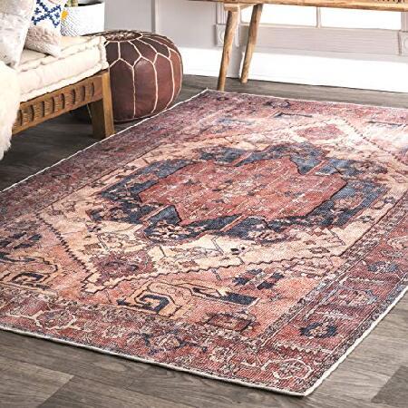 nuLOOM Area Rug, 2&apos; 6&quot; x 6&apos;, Peach