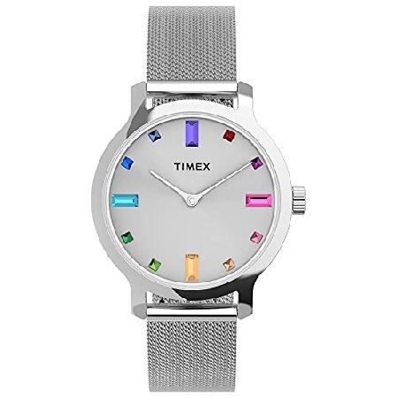 Timex Women&apos;s Transcend 31mm Watch - Silver-Tone C...