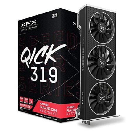 XFX Speedster QICK319 AMD Radeon RX 6700 XT ブラックゲー...