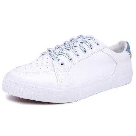 Nautica Women Fashion Sneaker Lace-Up Tennis Casua...