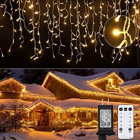 Icicle Lights Outdoor - 66 FT 736 LED Icicle Chris...
