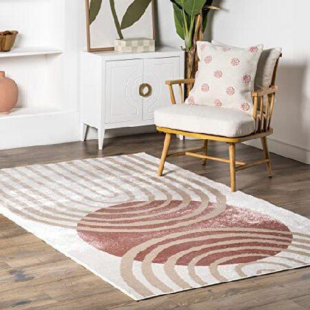 nuLOOM Shandra Abstract Sky Area Rug, 5x8, Blush