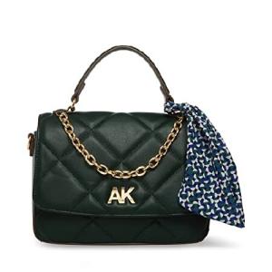 Anne Klein Quilted Shoulder Bag, Evergreen｜waku-maremare