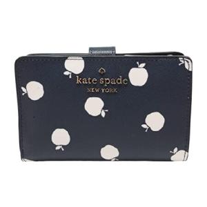 Kate Spade Staci Medium White Apple Compartment Bifold Wallet Blazer Blue Multi｜waku-maremare