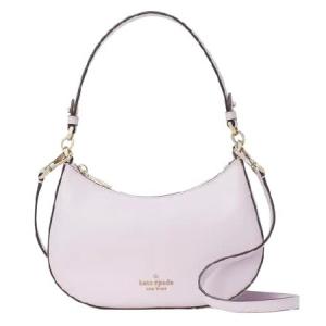 Kate Spade New York Kate Spade Staci Glimmer Polka Dot Half Moon Small Shoulder Bag Crossbody Black (Lilac Moon)｜waku-maremare