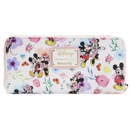 Loungefly Disney Mickey Minnie Mouse Wallet Zip Cl...