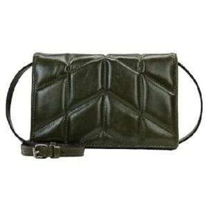 Patricia Nash Penley Quilted Leather Crossbody Olive Green｜waku-maremare