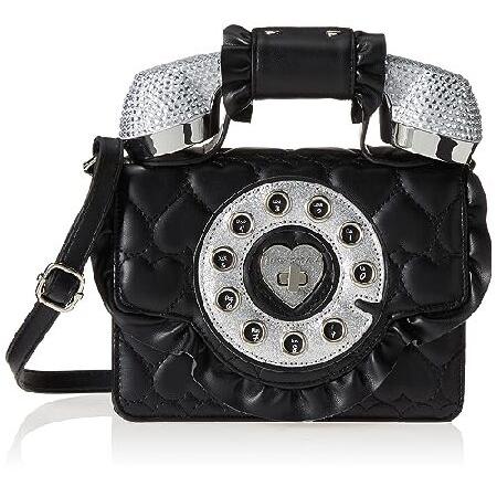 Betsey Johnson Ruffle Play Phone Bag, Black