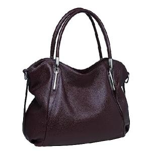 HESHE Leather Purses Shoulder Bags for Women Tote Top Handle Hobo Bag Satchel Ladies Designer Handbags Crossbody Bags (Violet)｜waku-maremare