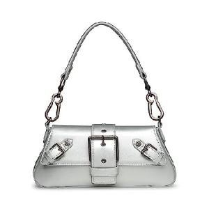 Steve Madden GEREL Angular Shoulder Bag, Silver｜waku-maremare