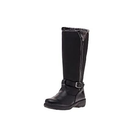 totes Women&apos;s Esther-TX Snow Boot, Black, 8.5 Wide