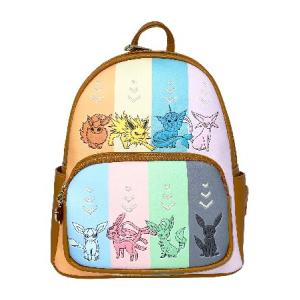 Loungefly Pokemon Eeveelutions Womens Double Strap Shoulder Bag Purse (Brown)｜waku-maremare