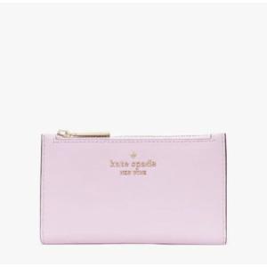 Kate Spade New York Leila スモール スリム 二つ折り財布 クォーツ ピンク, クォーツ ピンク, 二つ折り財布｜waku-maremare