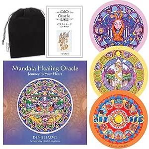 オラクルカード US Games Systems 正規販売店 マンダラ ヒーリング オラクル Mandala Healing Oracle: Journey to Your Heart 丸いカード 占い｜waku-waku-shop