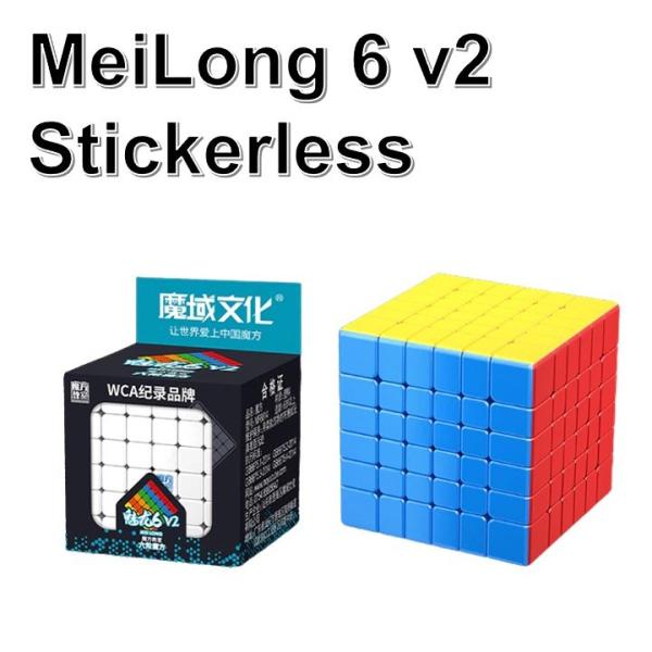 安心の保証付き 正規販売店 MeiLong 6 v2 Stickerless キュービング クラスル...