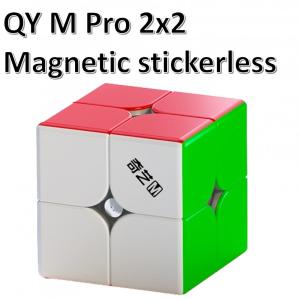 正規販売店 安心の保証付き QY M Pro 2x2 Magnetic stickerless 磁石搭載 2x2x2キューブ ステッカーレス （中国語外箱）