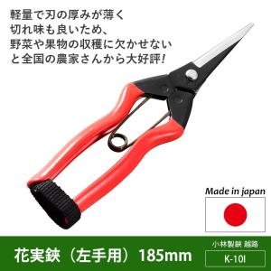 剪定ばさみ ガーデニング 摘芯鋏 165mm（S-18） 越路 園芸鋏 ハサミ