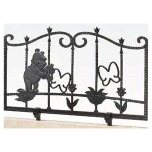 LIXIL ディズニー フェンス ミッキーC型 ブラック 取付脚付き SBFM11