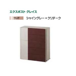 郵便ポスト エクスポスト グレイスウッド シャイングレー+ラスティック