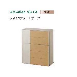 郵便ポスト エクスポスト グレイスウッド シャイングレー+ラスティック