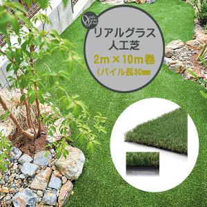人工芝 リアルグラス人工芝ＳＧ 抗菌 高耐久 高密度 2Ｍ×10Ｍ パイル長30mm 戸建て マンション 子供 ペット 安心 芝生 人工芝生 オンリーワン 送料無料