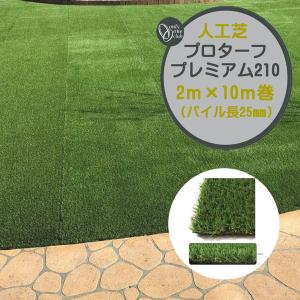 人工芝 プロターフ・プレミアム ２１０ 抗菌 高耐久 高密度 ２Ｍ×１０Ｍ パイル長２５mm 戸建て マンション 人工芝 芝生 ロール オンリーワン 送料無料
