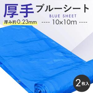 ブルーシート ＃2200 中厚手 10×10 OTS 2枚/梱包 : ワークツールの袋屋