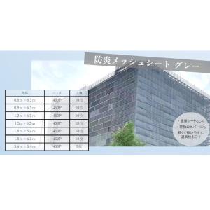 防炎メッシュシート 1.8m×6.3m 450...の詳細画像4
