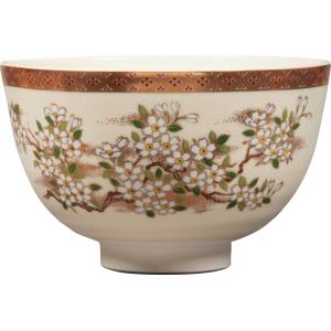 茶碗 黒仁清 梅林 宮地英香作 茶道具 宮地英香 春の茶碗 梅柄 季節の