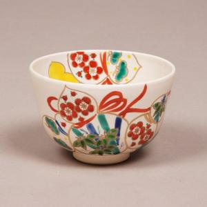 筒茶碗 織部 松本鉄山作 茶道具 茶碗 表千家 裏千家 織部焼 冬の茶席