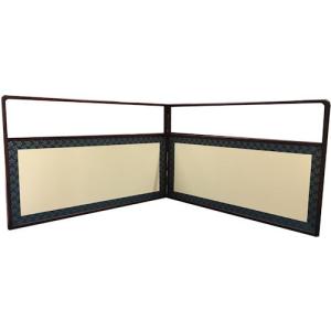 風炉先屏風 網代 上透し 両面使い 衝立 茶道具 風炉先屏風 尺八寸 1尺8寸 上透し 玉桑枠 裏遠山 茶道具 茶室用品 茶席