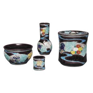 茶道具 茶道 抹茶 送料無料 水指(水差・みずさし) 色絵 一重 茶道具 茶道 抹茶 送料無料 水指(水差・みずさし) 色絵 一重