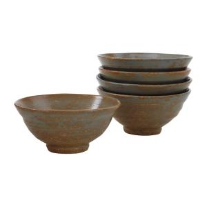 数茶碗 花三島 10客 黒石窯 茶道具 茶碗 茶道 : 和空間ヤフー