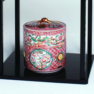 膳所焼 茶道具 水指 茶道具 水指 水差し 細水指 中置 膳所焼き 金彩笹 岩崎新定作