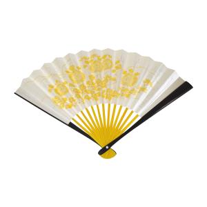 扇子 黒塗 即中斎「寿」 6.5寸 印刷 茶道 茶道具 表千家 即中斎 寿扇