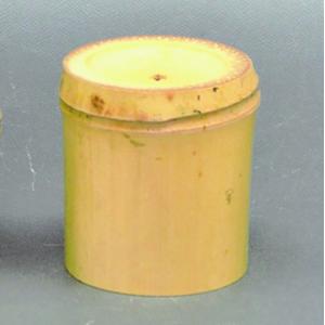 茶道具 蓋置 竹蓋置 白竹 一双 炉用 風炉用 花押付 福本積應師書付 影