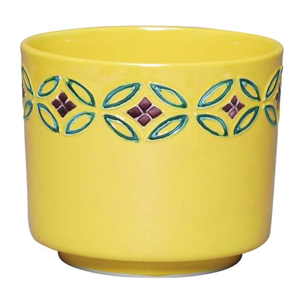 火入　黄交趾　七宝　高野昭阿弥作　煙草　莨　火入れ　茶道　茶道具