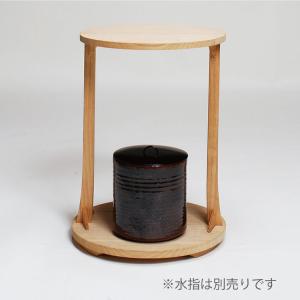 丸卓 華道 茶道具 溜 丸卓 そつ啄斎好写 中村宗悦作 溜丸卓 茶道具 伝統工芸 茶席 茶道の