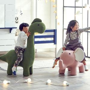 アニマル スツール ゾウ ぬいぐるみ 耐荷重80kg 象 ぞう 椅子 チェア