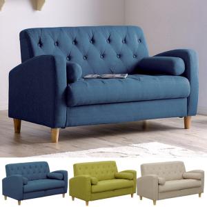 二人掛けソファー コンパクト ソファ ソファー 二人掛け クッション付 収納付 クララ