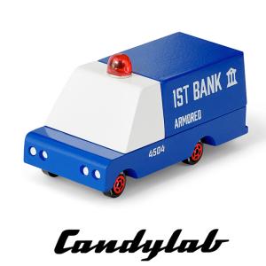 正規輸入品 ニューヨーク・ブルックリン発 Candylab(キャンディラボ) Armored Van トイカー 木製 輸入 アメ車 自動車 アメリカ 男の子 木のおもちゃ はたらく車｜wakuwaku-land