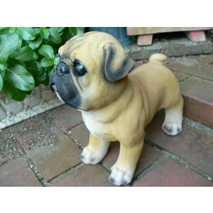 置物 彫像 座っている コッカースパニエル の子犬の像 犬 動物