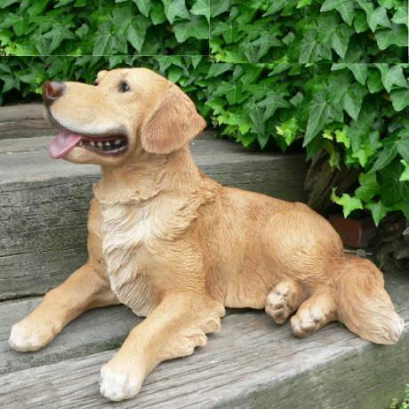 犬の置物 大型ゴールデンレトリバー N１１９６３ いぬ イヌ 動物 オーナメント ガーデン インテリ...