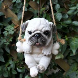 犬の置物 エンジョイブランコ パグ ３５３９ＧＭ