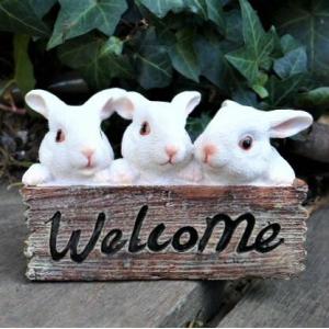 うさぎの置物 エンジョイブランコうさぎ 6477HT 動物 オーナメント